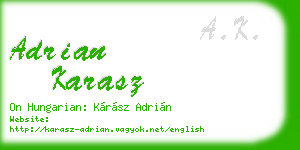 adrian karasz business card